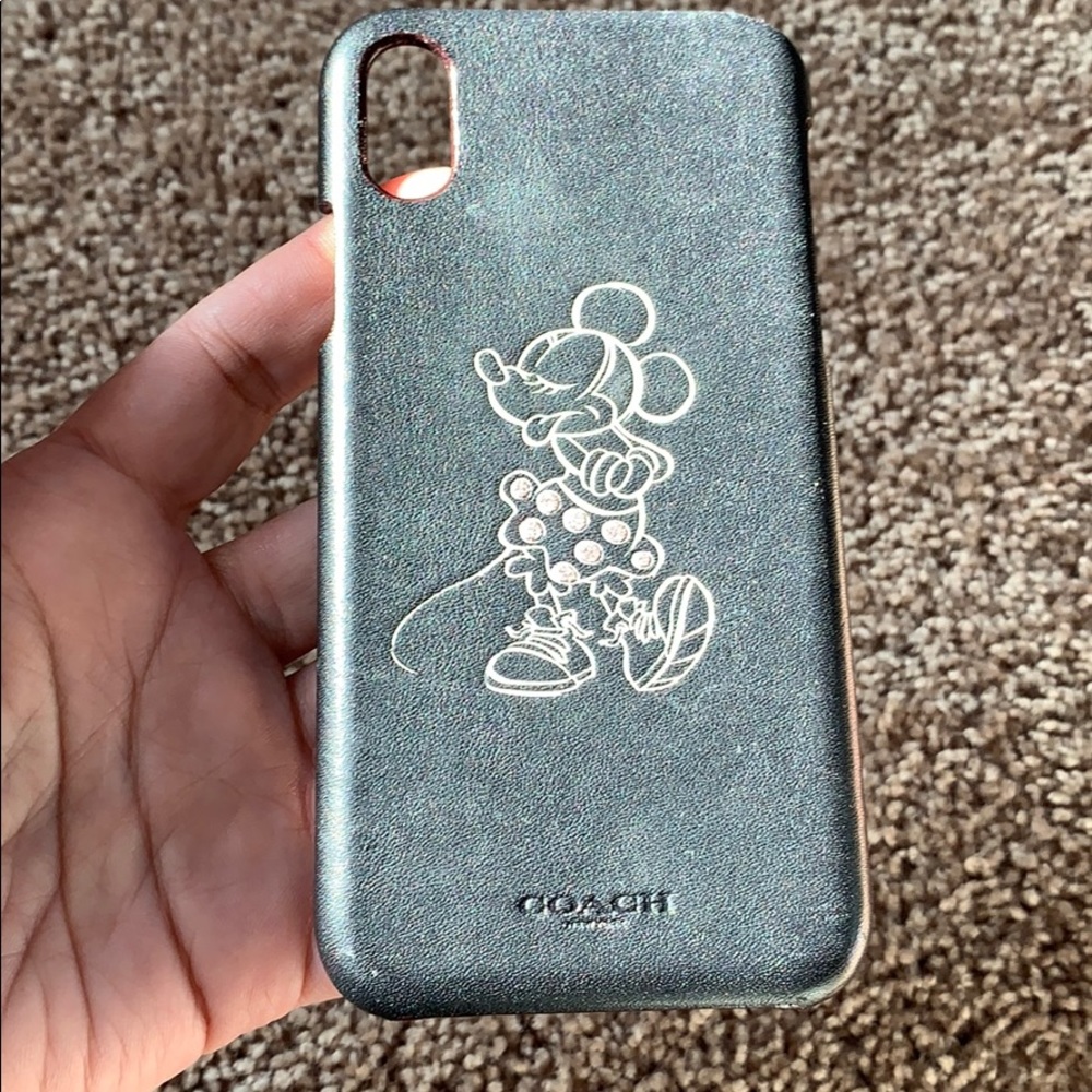 Disney IPhone X coach leather case